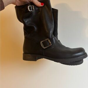 Frye Veronica Black Ankle Boots